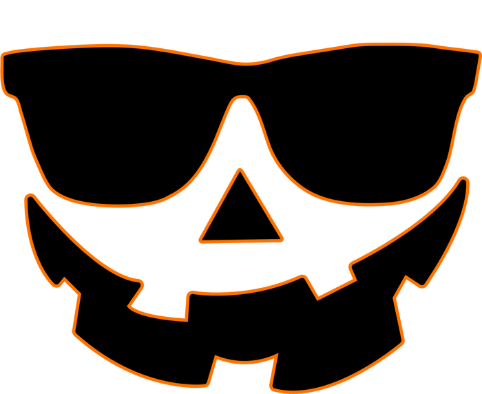 Halloween Jack-O- Lantern With Shades Tall Long Sleeve T-Shirt