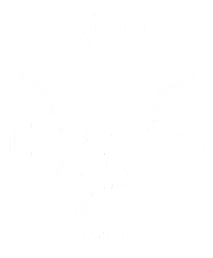 Protect The 2nd Amendment 1776 Arrow Skull Womens Funnel Neck Pullover Hood