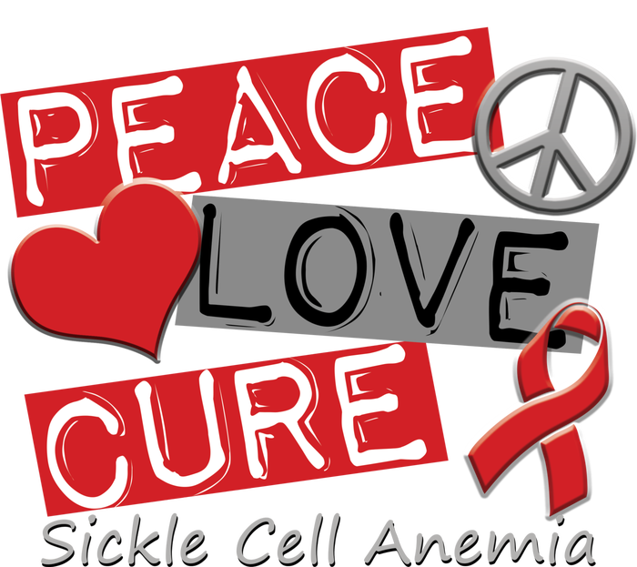 Peace Love Cure Sickle Cell Anemia Kids Hoodie