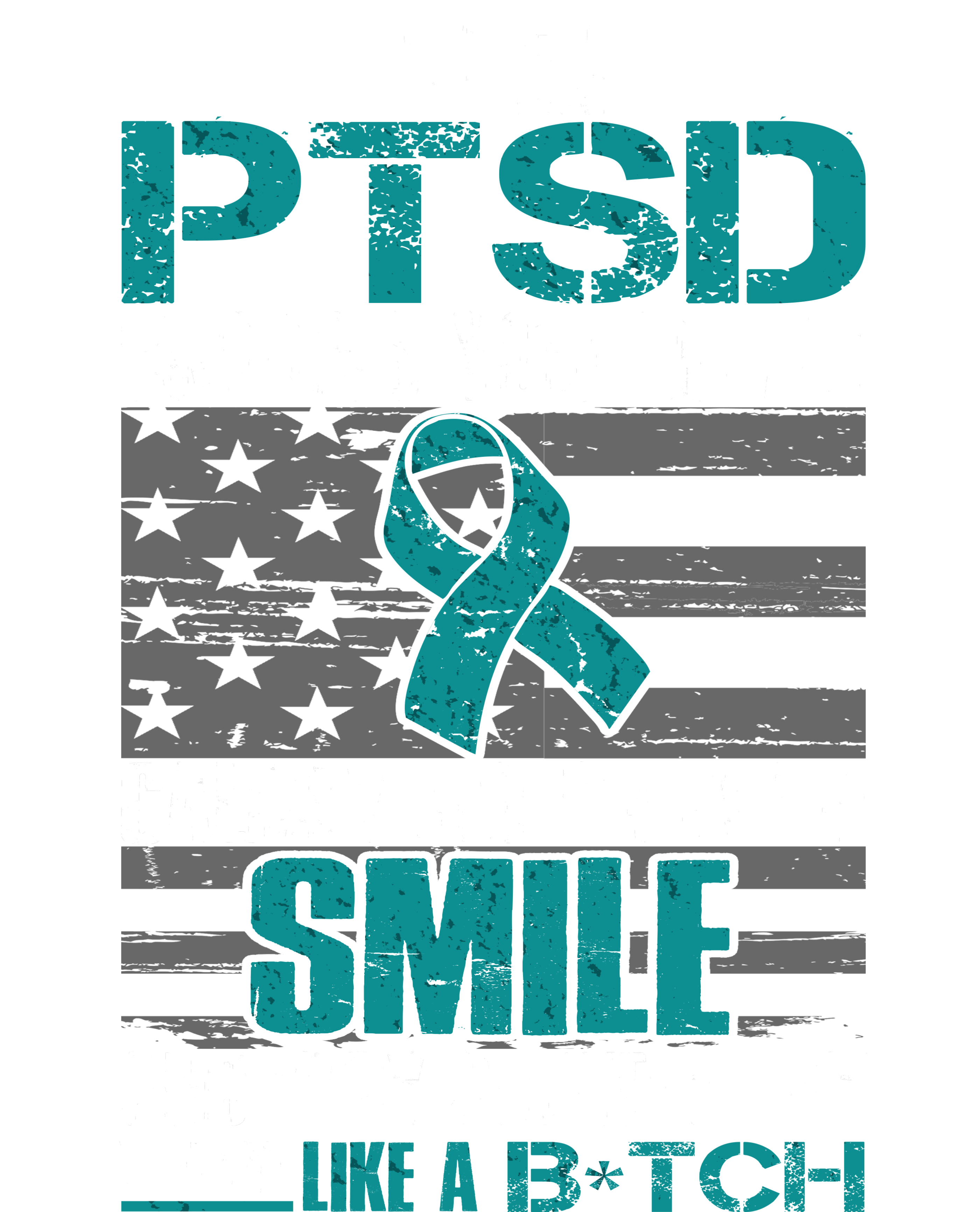 When PTSD Knock You Down Dry Zone Grid Polo