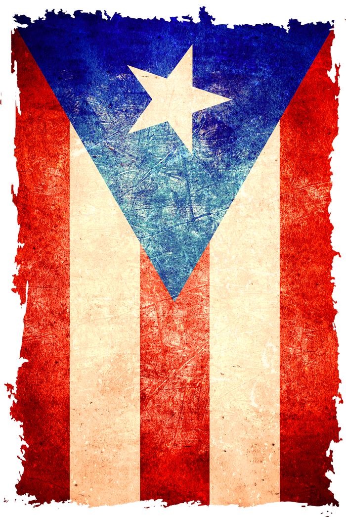 Vintage Puerto Rico Flag Poster