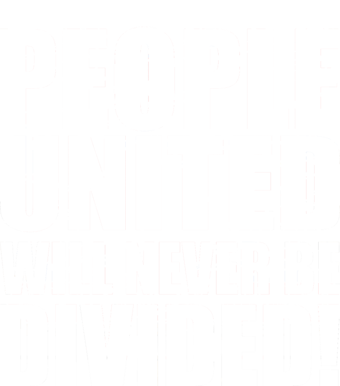 People United Will Never Be Divided! Anti Trump Performance Long Sleeve Polo