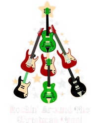 Rockin' Around the Christmas Tree Funny Guitar Kids Long Sleeve Shirt