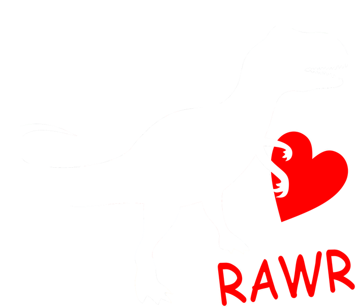 T-Rex Rawr Heart Dinosaur Valentine's Day T-Shirt