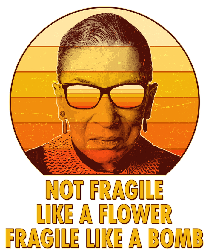 Ruth Bader Ginsburg Fragile Like A Bomb Tribute  Tote Bag