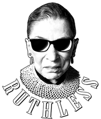 Ruthless RBG Ganster Ruth Bader Ginsburg Women's V-Neck T-Shirt