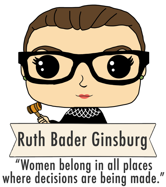 Ruth Bader Ginsburg Cute Cartoon Quote Tall Long Sleeve T-Shirt