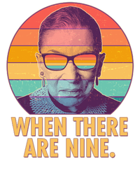 Vintage When There Are Nine Ruth Bader Ginsburg Tribute Women's Fleece Hoodie