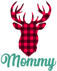 Matching Holiday Family Plaid Reindeer Mommy Wool Snapback Cap