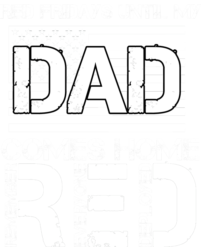 RED Friday Day Unitl My Dad Comes Home Premium Pullover Hoodie