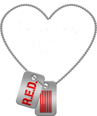 RED Remember Everyone Deployed Dog tags Baby Bodysuit