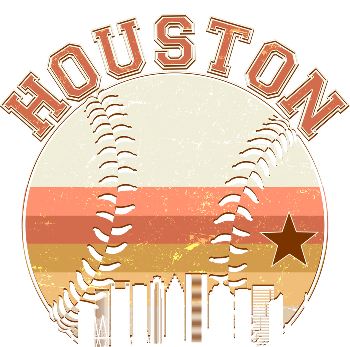 Retro Houston Baseball Fan Women's T-Shirt