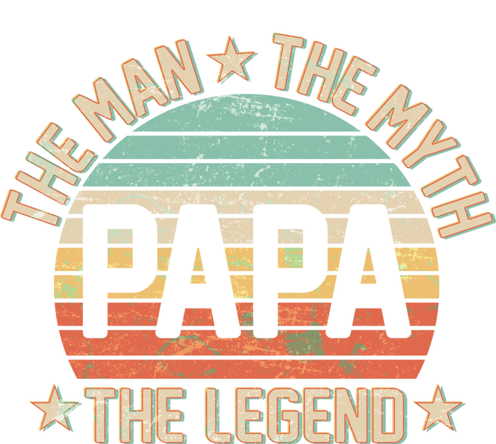 Retro Papa The Man Myth Legend T-Shirt