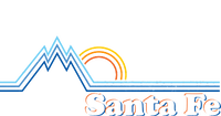 Santa Fe New Mexico Retro Logo Baby Bodysuit