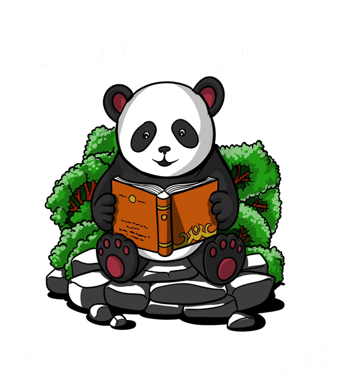 Relax With A Book Cute Panda Short Acrylic Beanie