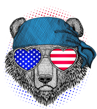 American Biker Bear 7-Panel Snapback Hat