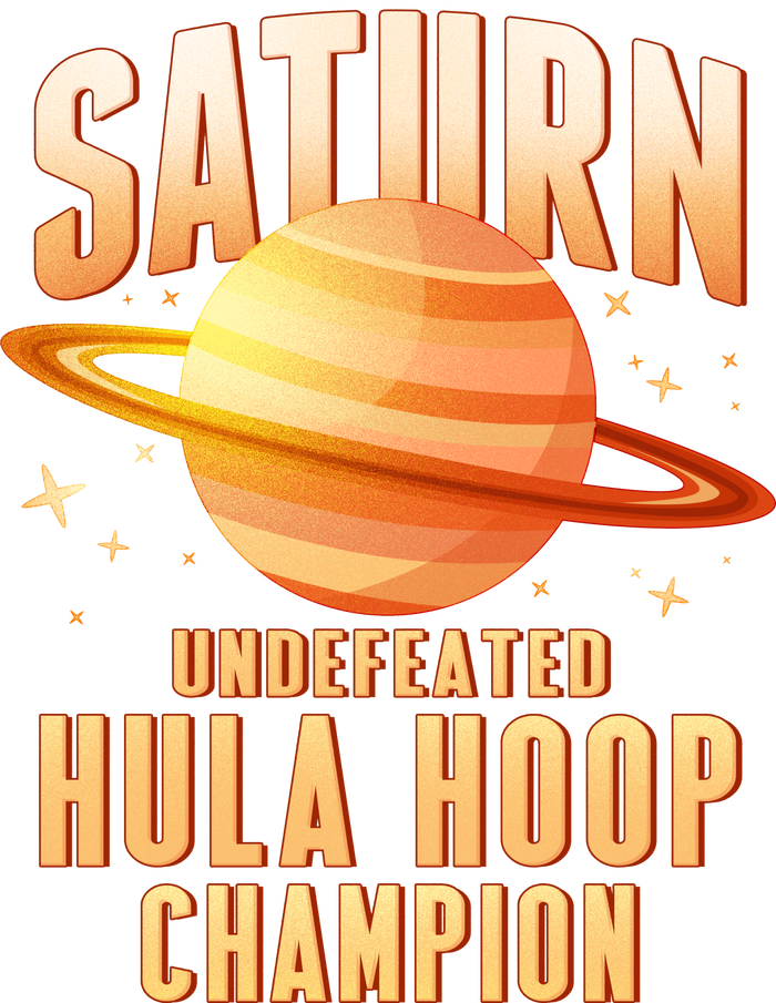 Saturn Undefeated Hula Hoop Champion T-Shirt