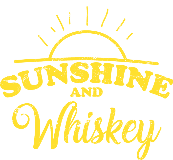 Sunshine And Whiskey Retro Summer Cooling Performance Crew T-Shirt