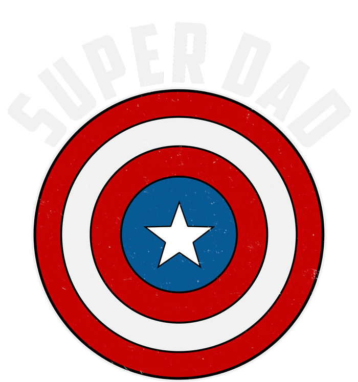 Super Dad Superhero Shield Father's Day Sustainable Knit Beanie