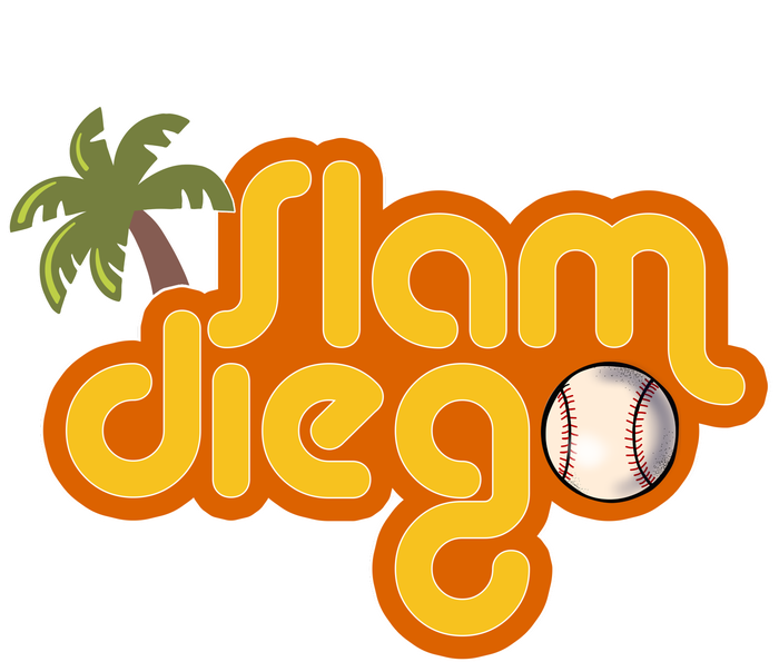 Slam Diego Tropical Baseball Baby Bodysuit