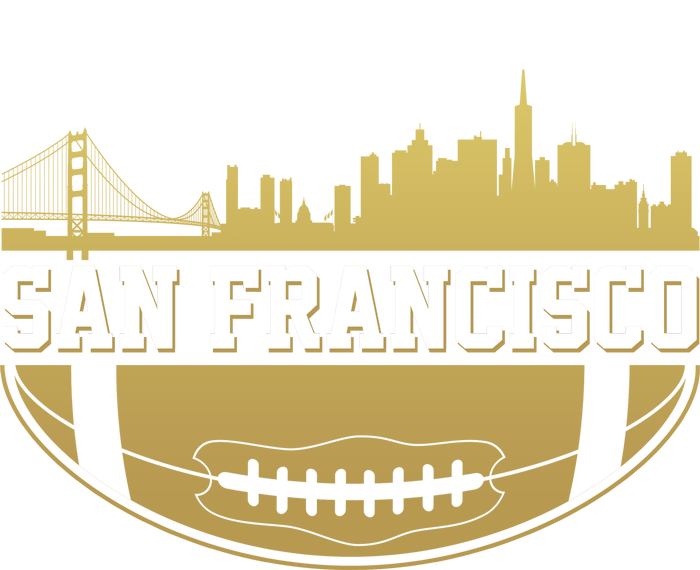 San Francisco Football Skyline Kids Sweatshirt