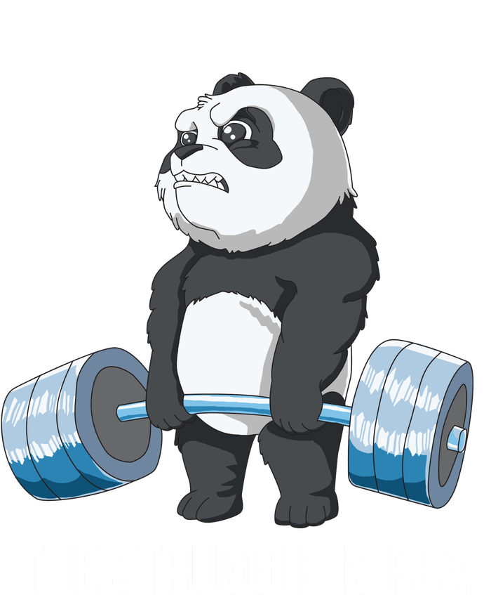 The Struggle Is Real Panda T-Shirt