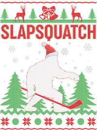 Slapsquatch Ugly Christmas Sweater Bigfoot Tall Long Sleeve T-Shirt