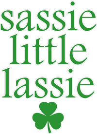 St Patrick's Day Sassie Little Lassie  Tank Top