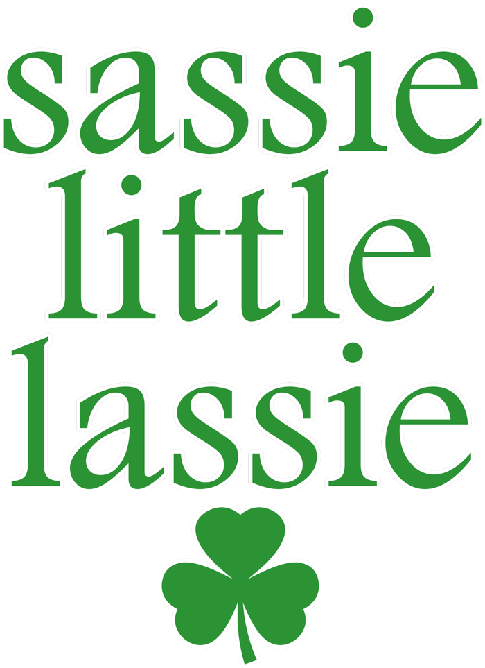 St Patrick's Day Sassie Little Lassie  Tank Top