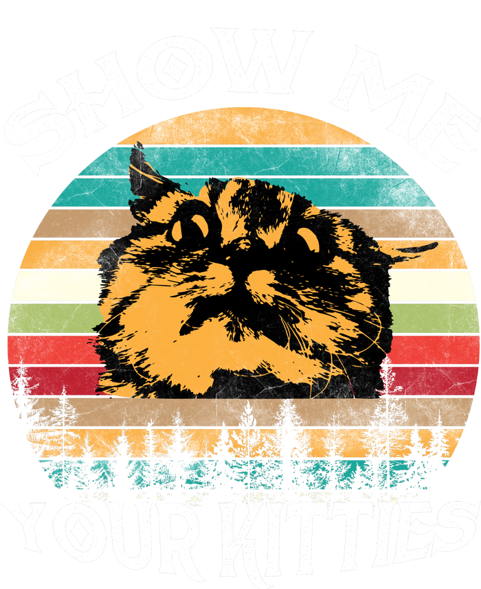 Show Me Your Kitties Retro Cat Lover PosiCharge Competitor Tank