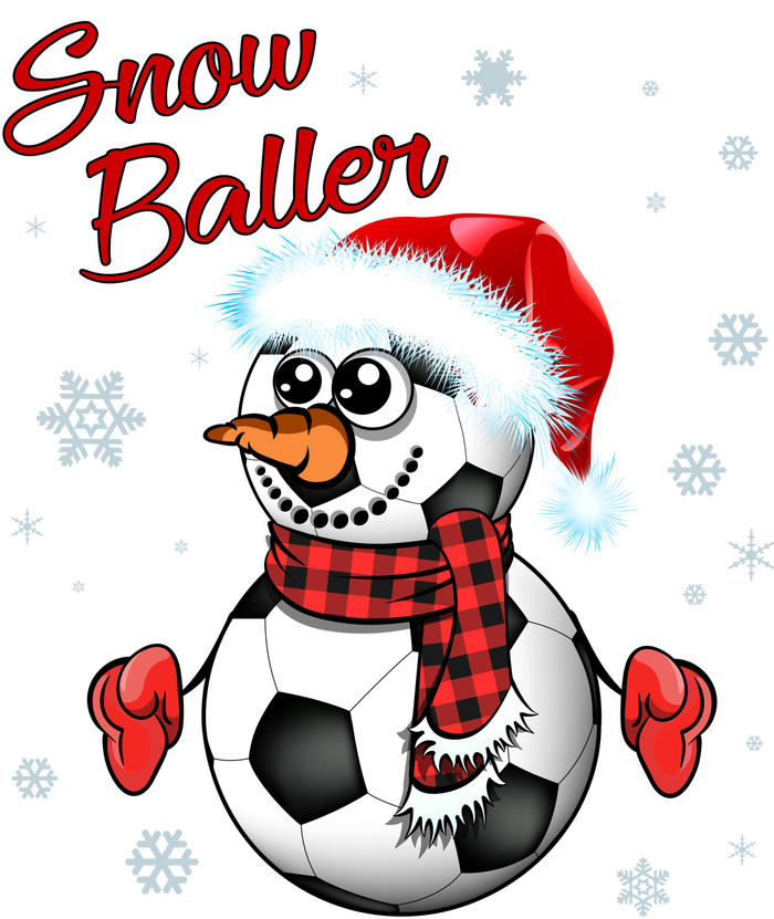 Snow Baller Soccer Chritsmas  T-Shirt