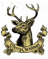 Merry Christmas Deer Cooling Performance Long Sleeve Crew