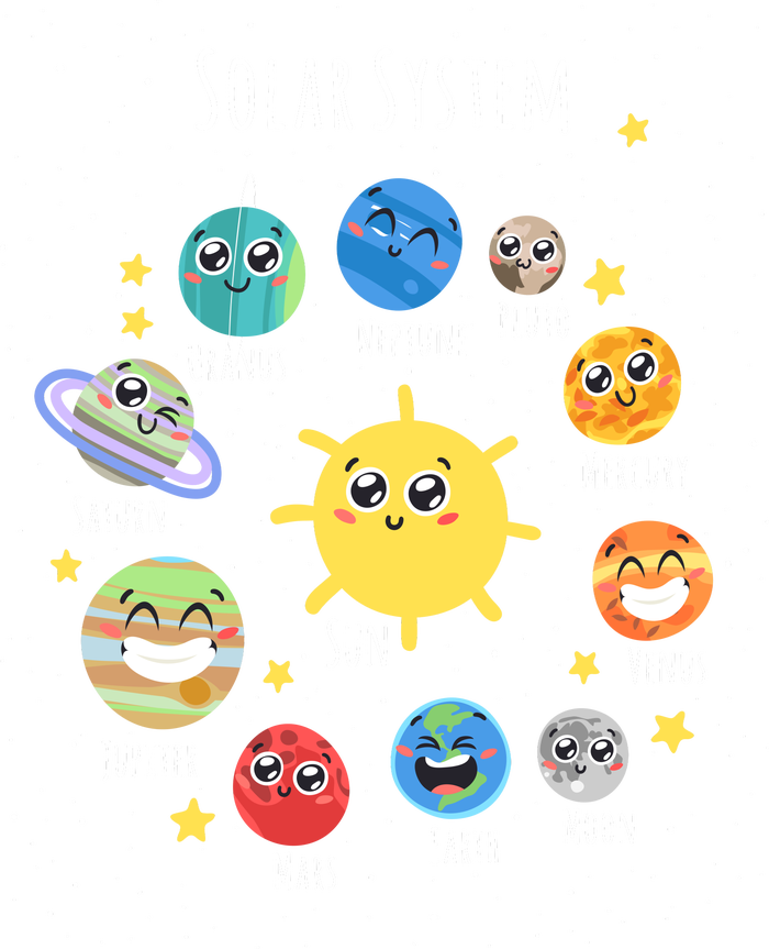 Solar System Children's Illustration Doggie Tank