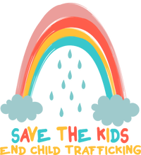 Save The Kids End Child Trafficking Rainbow Kids Long Sleeve Shirt