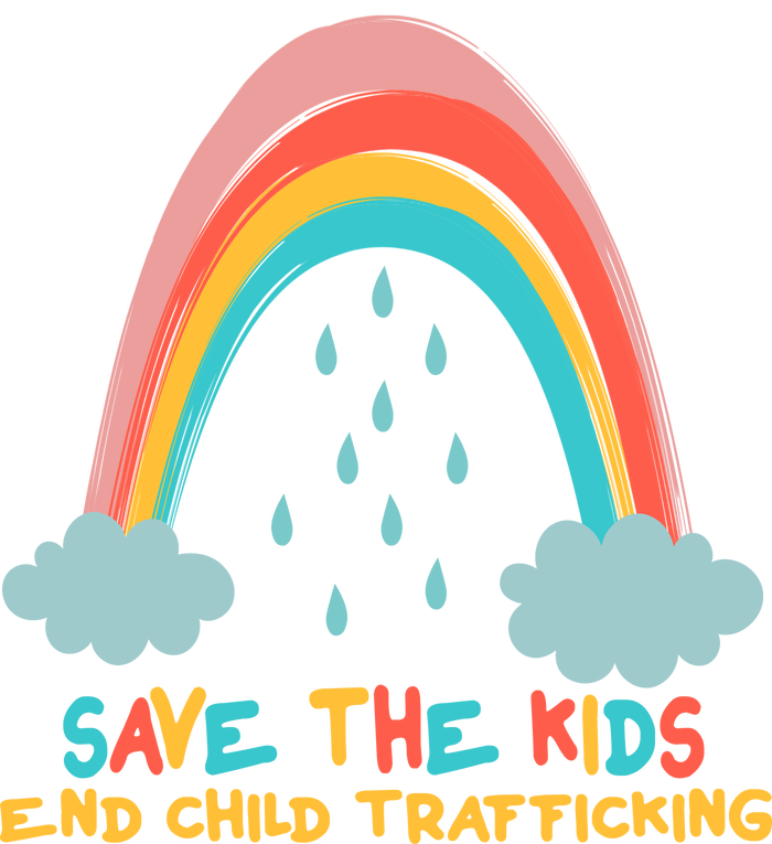 Save The Kids End Child Trafficking Rainbow Kids Long Sleeve Shirt