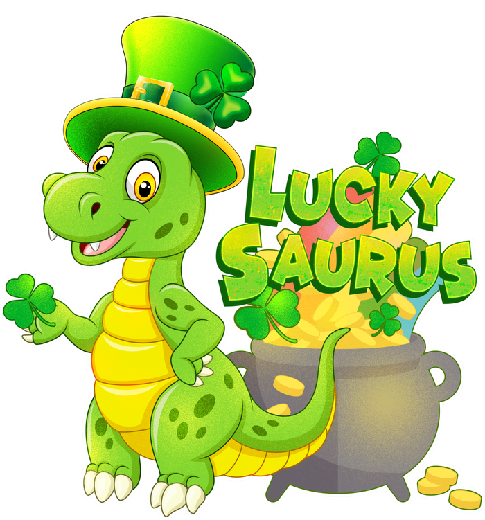 Lucky-Saurus St Patrick's Day Long Sleeve Shirt