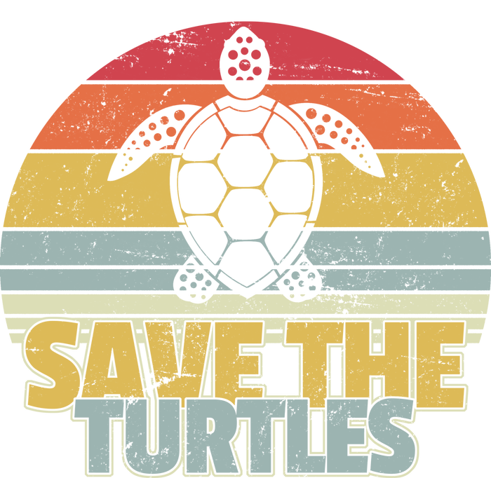 Save The Turtles Retro Style Sweatshirt