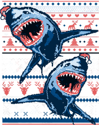 Santa Shark Ugly Christmas Sweater Sweatshirt