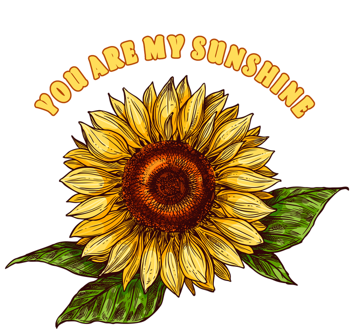 Sunflower You Are My Sunshine Womens Funnel Neck Pullover Hood