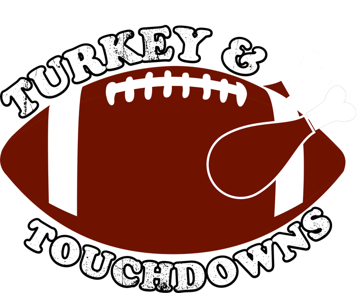 Turkey And Touchdowns Magnet