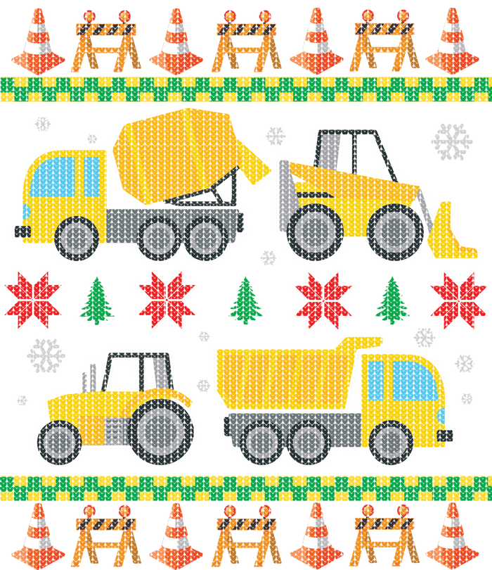 Tractors And Bulldozers Ugly Christmas Sweater Tall Sweatshirt