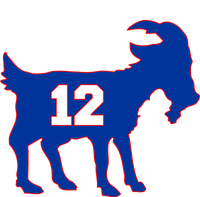 The Goat #12 New England Fan Football QB T-Shirt