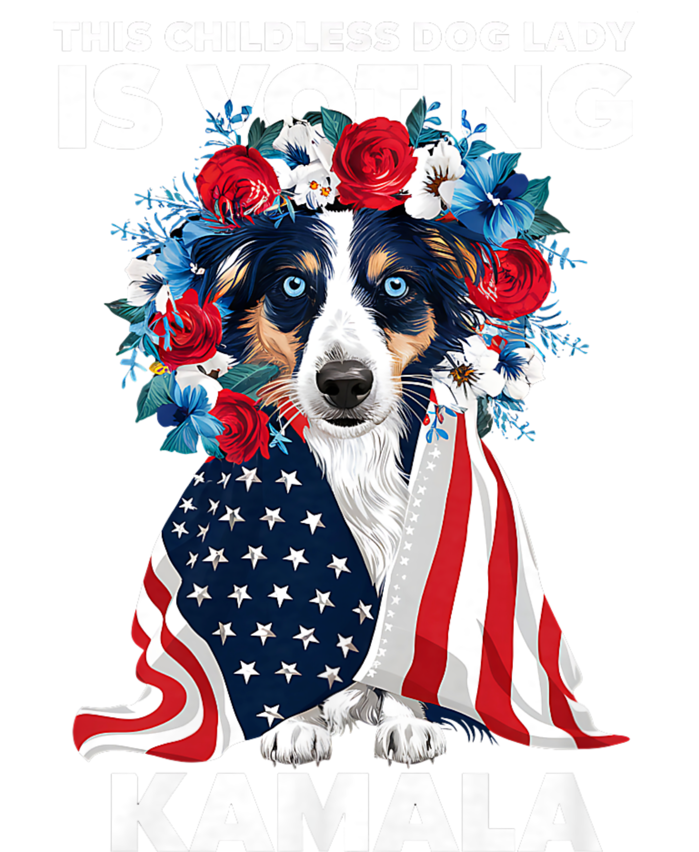 This Childless Dog Lady Ladies Is Voting Kamala Election 24 Ladies Essential Tank