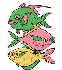 Three Colorful Fishes T-Shirt