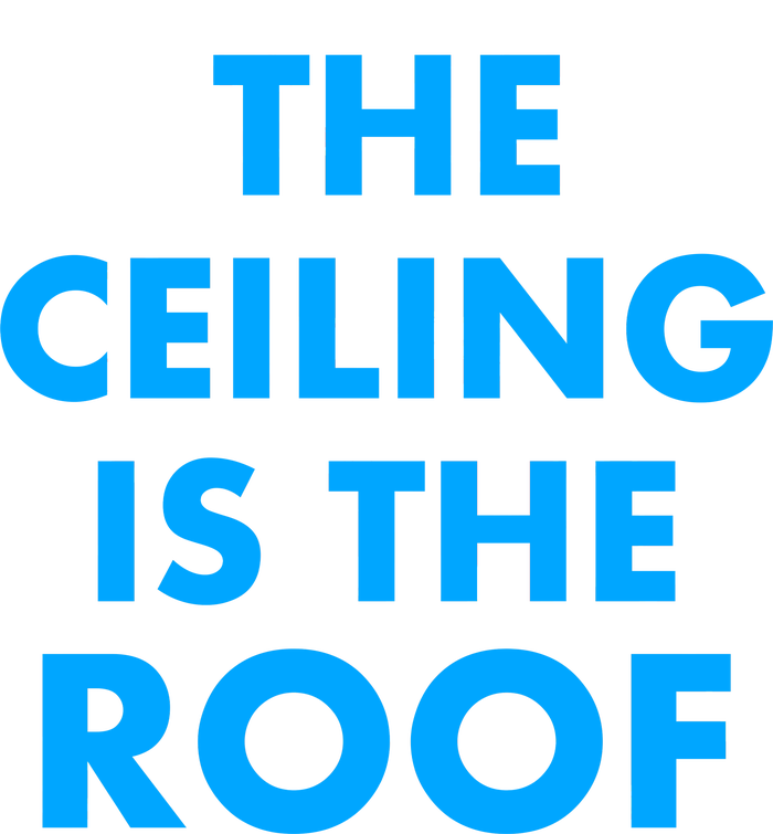 The Ceiling is the Roof MJ Funny Quote Garment-Dyed Heavyweight T-Shirt