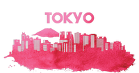 Tokyo City Skyline Tall Hoodie