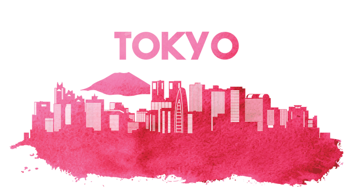 Tokyo City Skyline Tall Hoodie