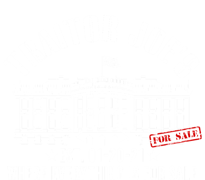 Traitor Joe's Where Everything Is For Sale Pro Republican Striped Beanie with Solid Band