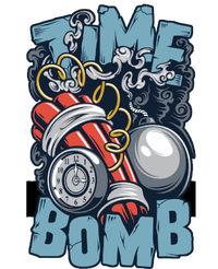 Time Ticking Bomb Grommeted Golf Towel