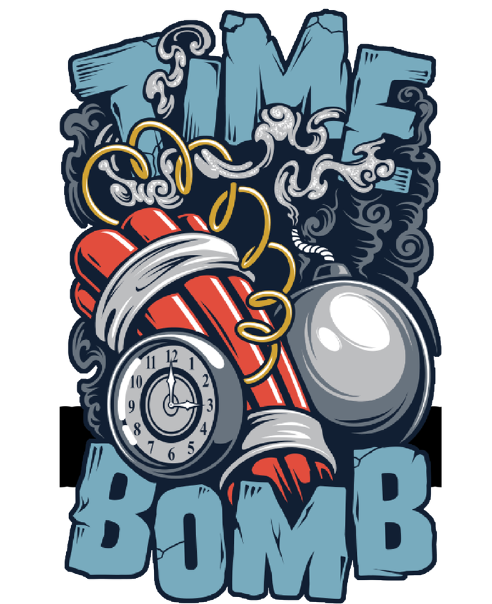 Time Ticking Bomb Grommeted Golf Towel